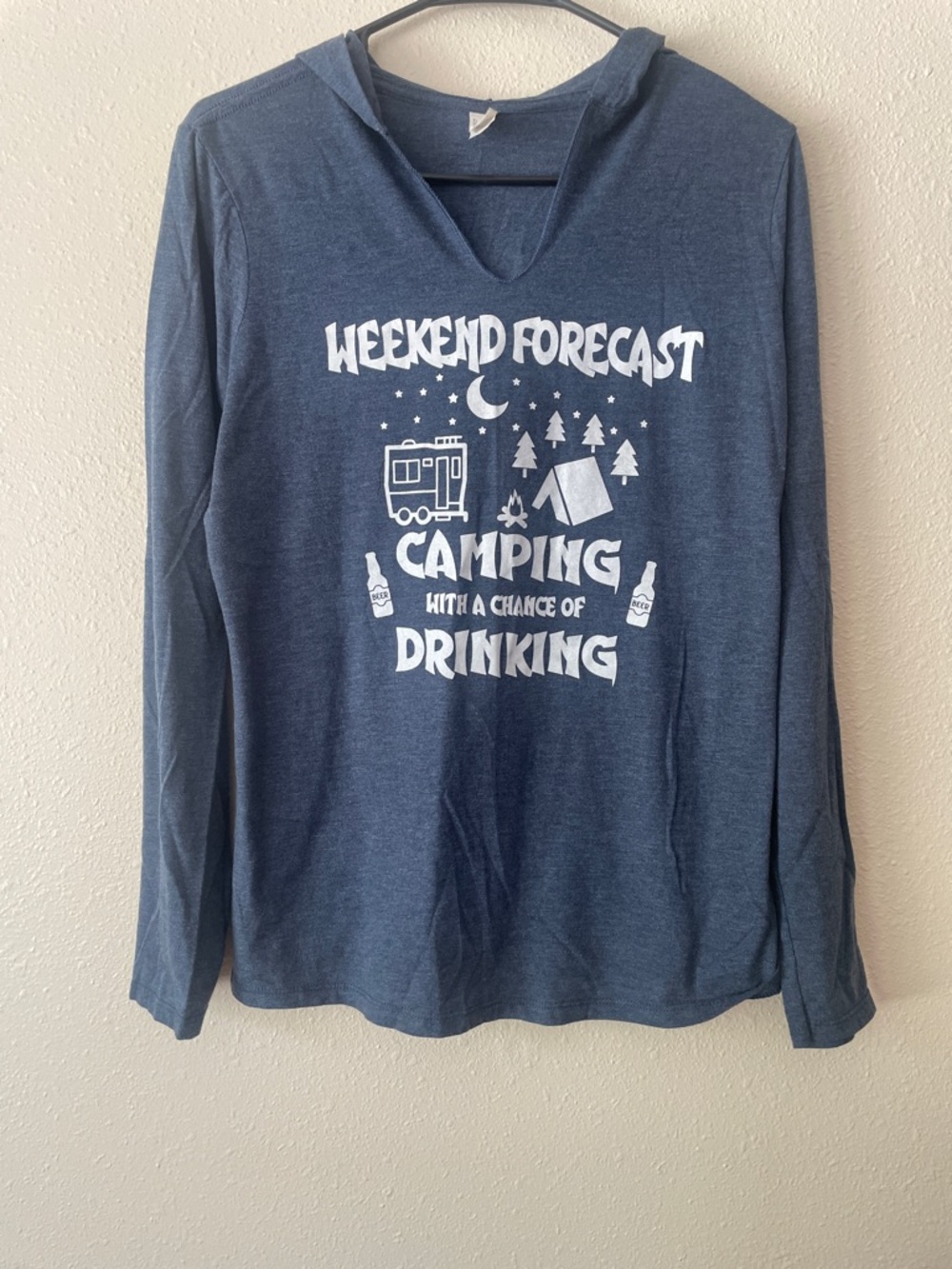 District Heather Navy Crewneck Tee